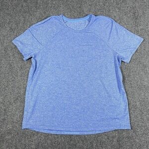 Lululemon License To Train Activewear T-Shirt Blue Womens Size 8 #2476
